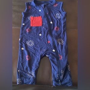 Kyte Baby Fireworks Sleeveless Romper Sz: 6-12
